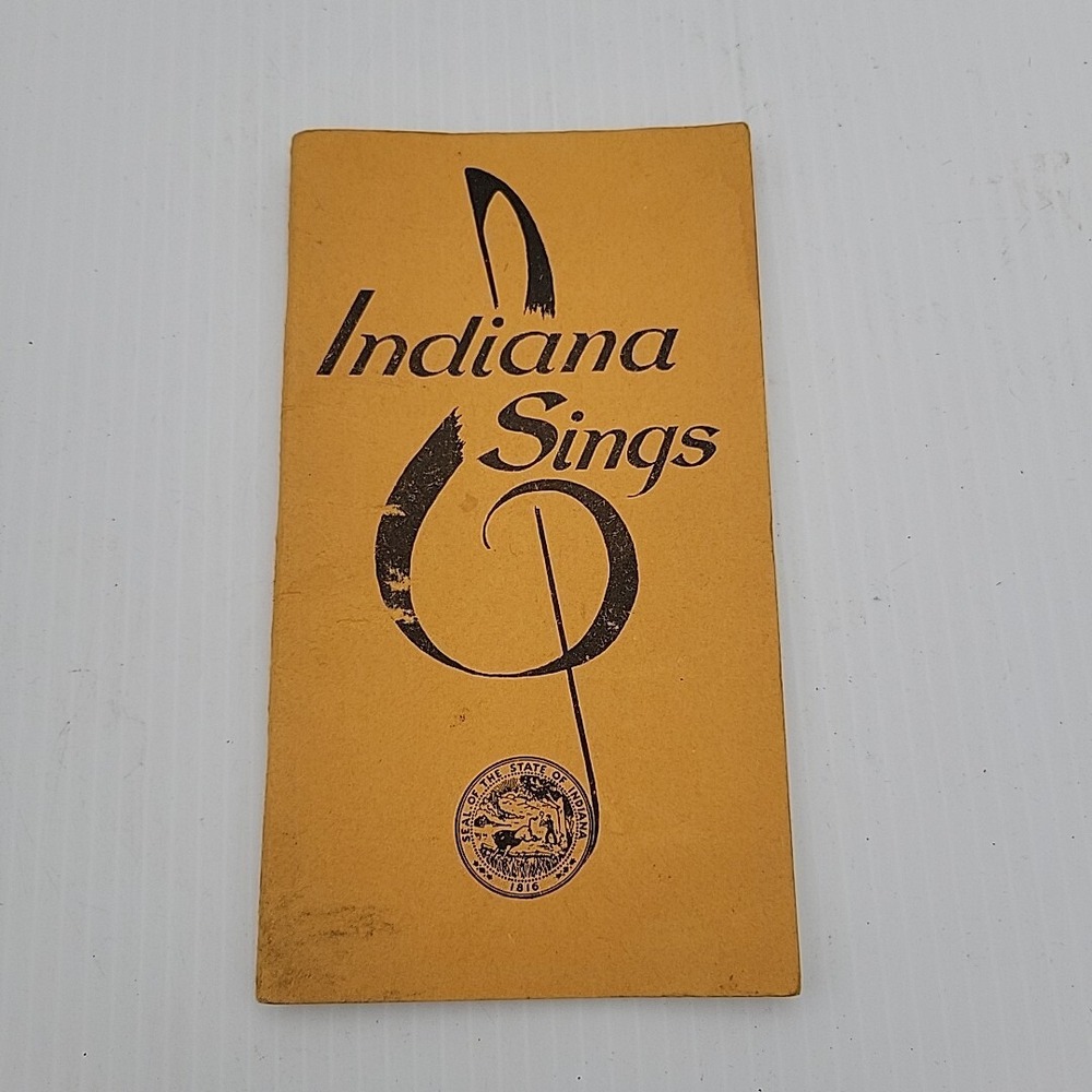 Vintage Indiana Sings Song Pamphlet / Book